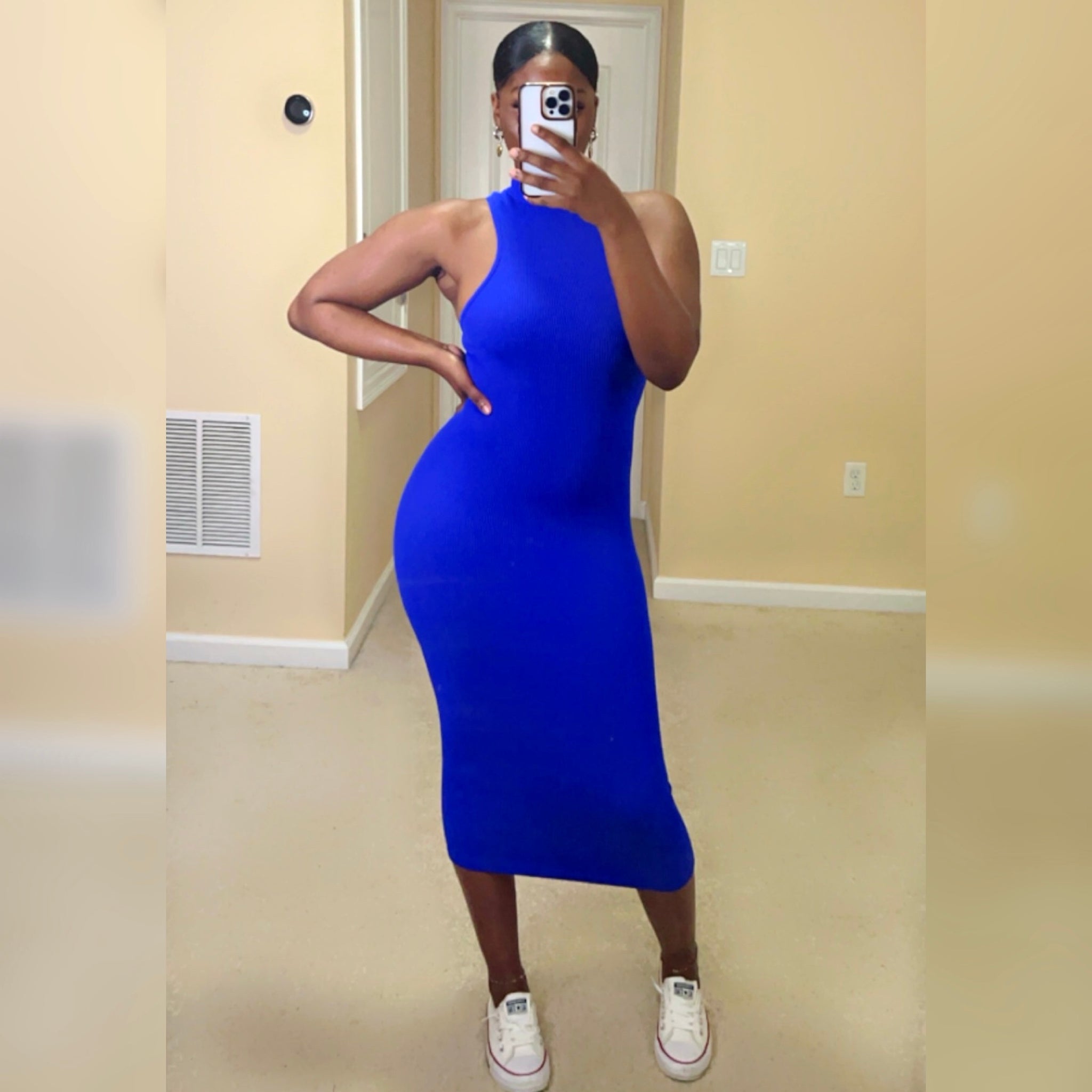 Gabrielle Midi Dress- Royal Blue