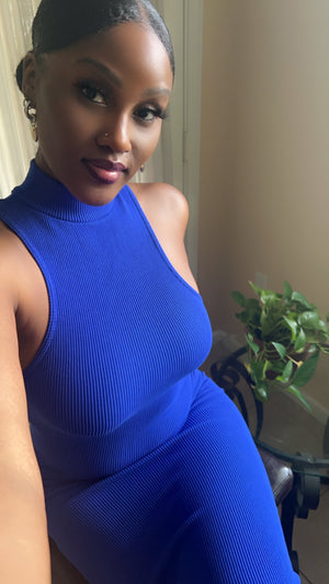 Gabrielle Midi Dress- Royal Blue