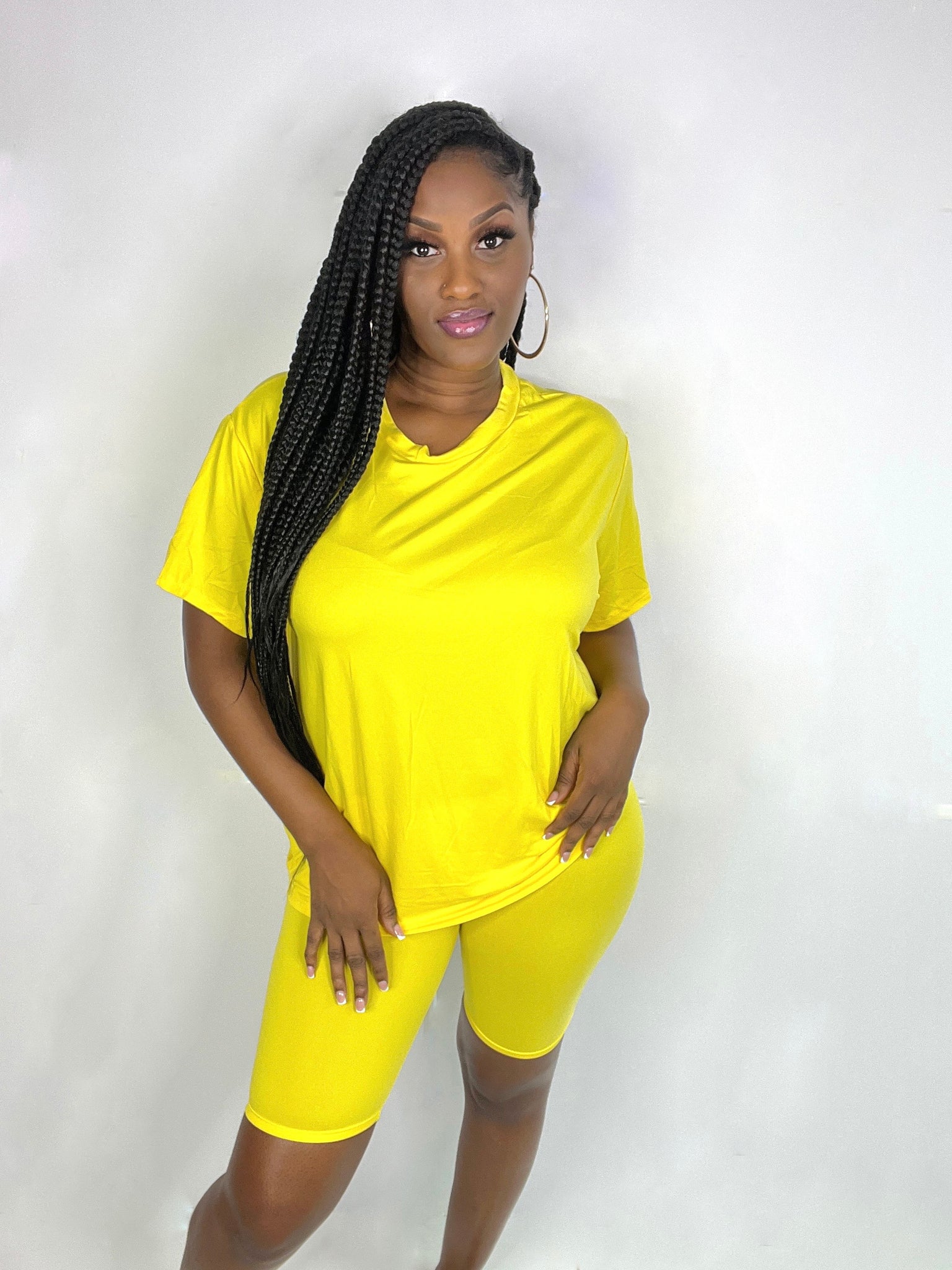 Light Yellow Short Set