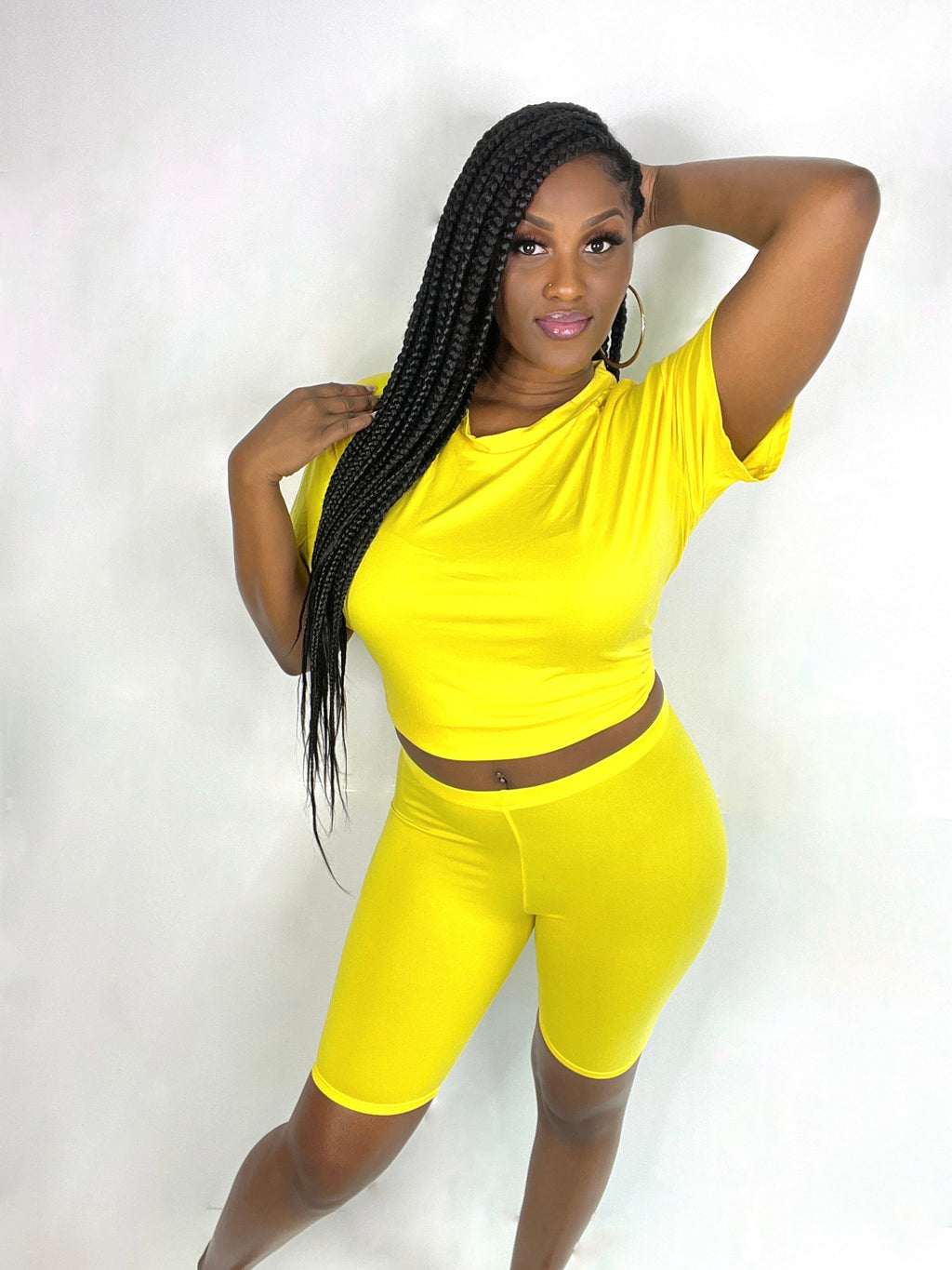 Light Yellow Short Set