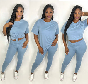 Sky Blue Legging Set